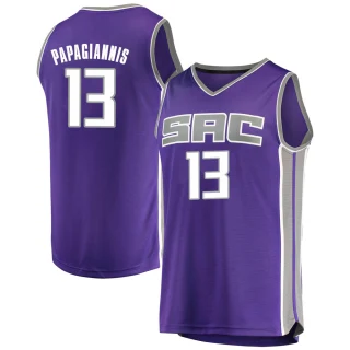 Youth Georgios Papagiannis Sacramento Kings Purple Fast Break Jersey - Icon Edition