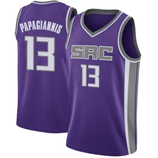 Youth Georgios Papagiannis Sacramento Kings Purple Swingman Jersey - Icon Edition