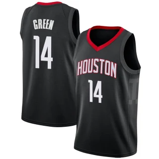 Youth Gerald Green Houston Rockets Green Swingman Black Jersey - Statement Edition