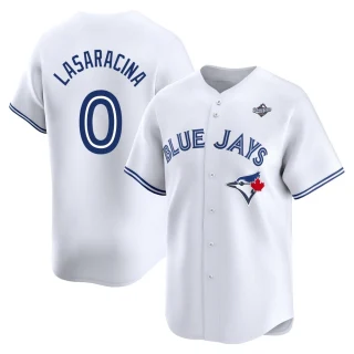 Youth Giaconino Lasaracina Toronto Blue Jays White Limited Home 2025 World Series Jersey