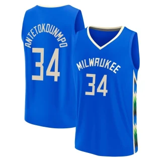 Youth Giannis Antetokounmpo Milwaukee Bucks Royal Fast Break 2022/23 City Edition Jersey