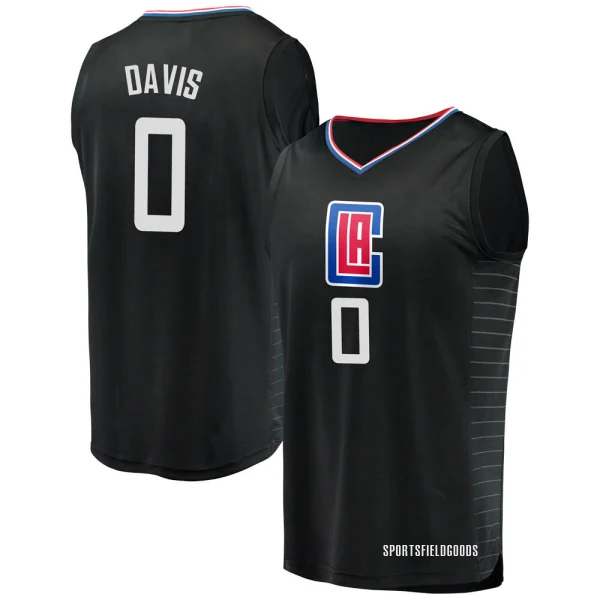 Youth Glen Davis Los Angeles Clippers Black Fast Break Jersey - Statement Edition