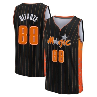 Youth Goga Bitadze Orlando Magic Anthracite Fast Break 2021/22 Replica City Edition Jersey