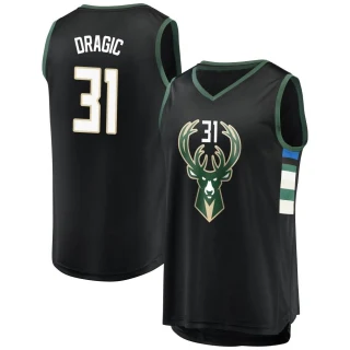 Youth Goran Dragic Milwaukee Bucks Black Fast Break Jersey - Statement Edition