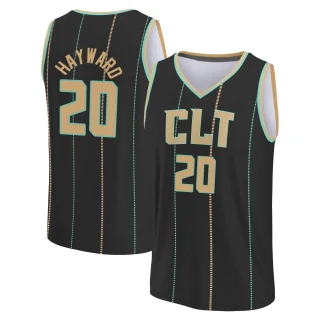 Youth Gordon Hayward Charlotte Hornets Black Fast Break 2022/23 City Edition Jersey