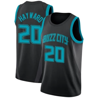 Youth Gordon Hayward Charlotte Hornets Black Swingman Jordan Brand 2018/19 Jersey - City Edition