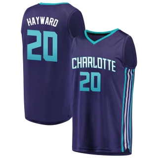 Youth Gordon Hayward Charlotte Hornets Purple Fast Break Fanatics Brand Jersey - Statement Edition
