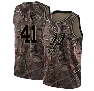 Youth Gorgui Dieng San Antonio Spurs Camo Swingman Realtree Collection Jersey