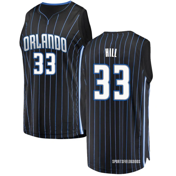 Youth Grant Hill Orlando Magic Black Fast Break Jersey - Statement Edition