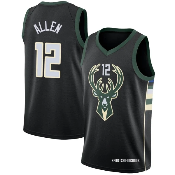 Youth Grayson Allen Milwaukee Bucks Black Swingman Jersey - Statement Edition