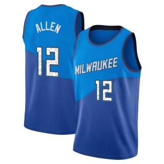 Youth Grayson Allen Milwaukee Bucks Blue Swingman 2020/21 Jersey - City Edition