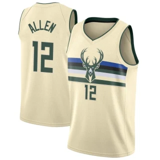Youth Grayson Allen Milwaukee Bucks Cream Swingman Jersey - City Edition