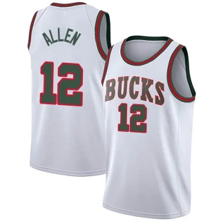 Youth Grayson Allen Milwaukee Bucks White Swingman Fashion Hardwood Classics Jersey