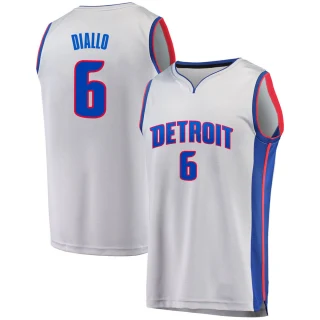 Youth Hamidou Diallo Detroit Pistons Gray Fast Break Alternate Jersey - Statement Edition