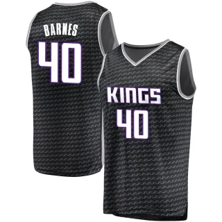 Youth Harrison Barnes Sacramento Kings Black Fast Break Jersey - Statement Edition