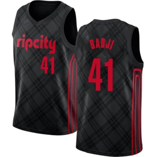 Youth Ibou Badji Portland Trail Blazers Black Swingman Jersey - City Edition