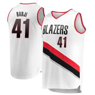 Youth Ibou Badji Portland Trail Blazers White Fast Break Jersey - Association Edition