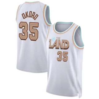 Youth Isaac Okoro Cleveland Cavaliers White Swingman 2022/23 City Edition Jersey