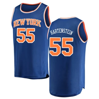 Youth Isaiah Hartenstein New York Knicks Blue Fast Break Jersey - Icon Edition