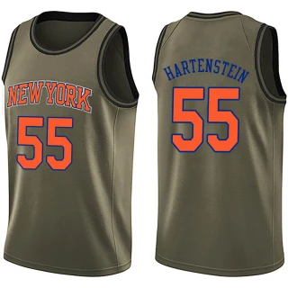 Youth Isaiah Hartenstein New York Knicks Green Swingman Salute to Service Jersey