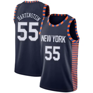 Youth Isaiah Hartenstein New York Knicks Navy Swingman 2018/19 Jersey - City Edition