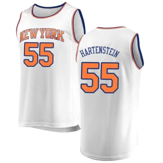 Youth Isaiah Hartenstein New York Knicks White Fast Break Jersey - Association Edition