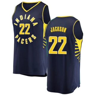 Youth Isaiah Jackson Indiana Pacers Navy Fast Break Jersey - Icon Edition