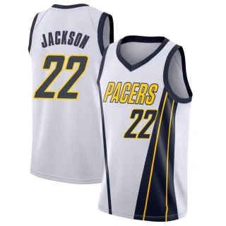 Youth Isaiah Jackson Indiana Pacers White Swingman 2018/19 Jersey - Earned Edition