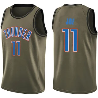 Youth Isaiah Joe Oklahoma City Thunder Green Swingman Salute to Service Jersey