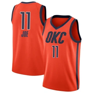 Youth Isaiah Joe Oklahoma City Thunder Orange Swingman 2018/19 Jersey - Earned Edition
