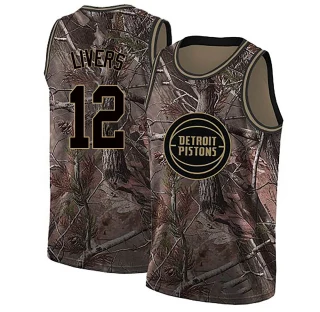 Youth Isaiah Livers Detroit Pistons Camo Swingman Realtree Collection Jersey