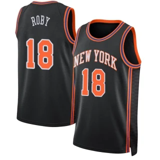 Youth Isaiah Roby New York Knicks Black Swingman 2021/22 Jersey - City Edition