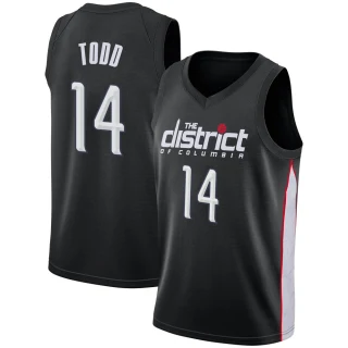 Youth Isaiah Todd Washington Wizards Black Swingman 2018/19 Jersey - City Edition