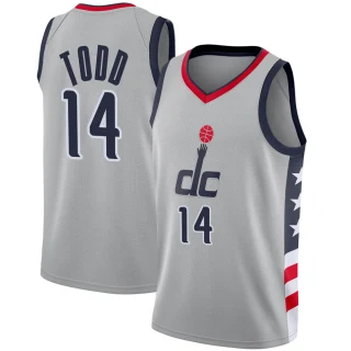 Youth Isaiah Todd Washington Wizards Gray Swingman 2020/21 Jersey - City Edition
