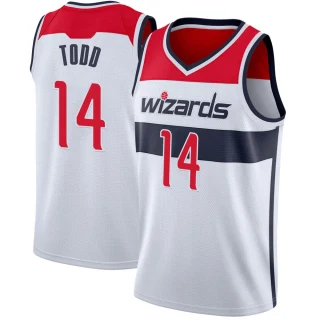 Youth Isaiah Todd Washington Wizards White Swingman Jersey - Association Edition