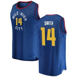 Youth Ish Smith Denver Nuggets Blue Fast Break 2018/19 Jersey - Statement Edition