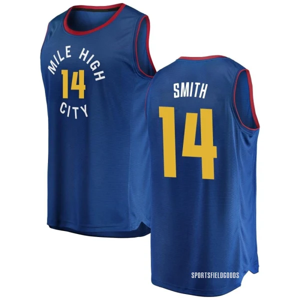 Youth Ish Smith Denver Nuggets Blue Fast Break 2018/19 Jersey - Statement Edition
