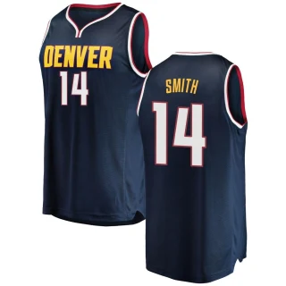 Youth Ish Smith Denver Nuggets Navy Fast Break 2018/19 Jersey - Icon Edition