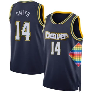 Youth Ish Smith Denver Nuggets Navy Swingman 2021/22 City Edition Jersey