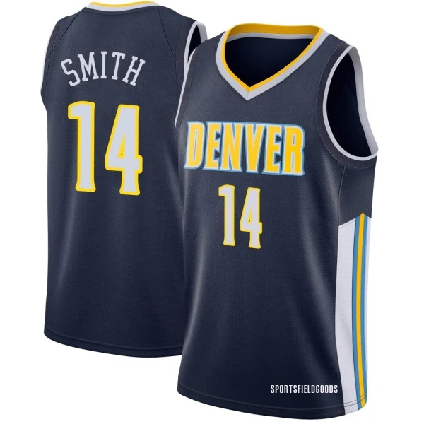 Youth Ish Smith Denver Nuggets Navy Swingman Jersey - Icon Edition