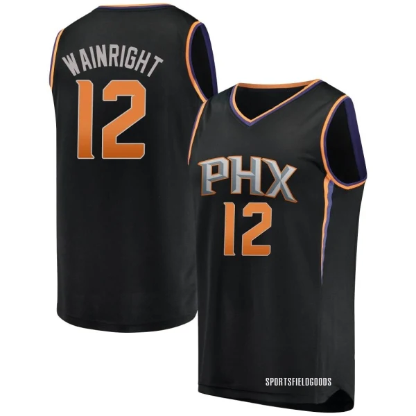 Youth Ish Wainright Phoenix Suns Black Fast Break Jersey - Statement Edition