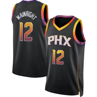Youth Ish Wainright Phoenix Suns Black Swingman Jordan Brand 2022/23 Jersey - Statement Edition
