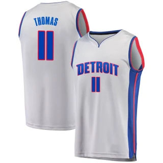 Youth Isiah Thomas Detroit Pistons Gray Fast Break Alternate Jersey - Statement Edition