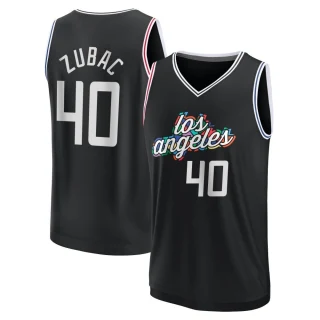 Youth Ivica Zubac Los Angeles Clippers Black Fast Break 2022/23 City Edition Jersey