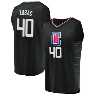 Youth Ivica Zubac Los Angeles Clippers Black Fast Break Jersey - Statement Edition