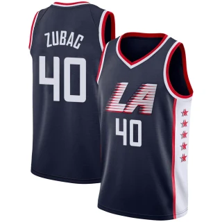 Youth Ivica Zubac Los Angeles Clippers Navy Swingman 2018/19 Jersey - City Edition