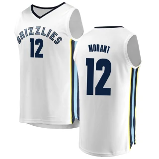 Youth Ja Morant Memphis Grizzlies White Fast Break Jersey - Association Edition