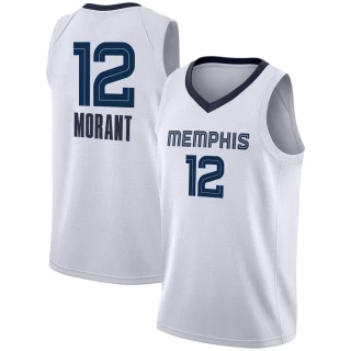 Youth Ja Morant Memphis Grizzlies White Swingman 2020/21 Jersey - Association Edition