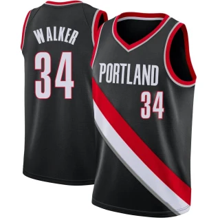 Youth Jabari Walker Portland Trail Blazers Black Swingman Jersey - Icon Edition
