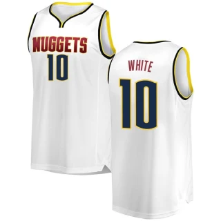 Youth Jack White Denver Nuggets White Fast Break 2018/19 Jersey - Association Edition
